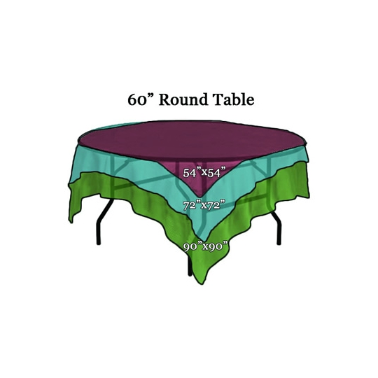 90 X Overlays Art Pancake Party, 90 X 90 Round Tablecloth